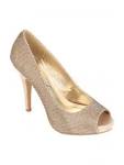 Gold Peep Toe Shoes - ShopStyle UK