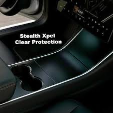 Model 3 Y Console Matte Black Urethane Ppf Wrap 3m Matte Paint Protection Matte Black Tesla Accessories