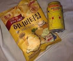 Asian Chips And Drink Resmi Aesthetic Food Korean Food Asian Snacks