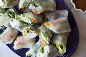 Avocado Shrimp Spring Rolls Cuisine Recette Asian