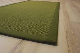Moderne sisal teppich color grün flach webart dampf einfach zu säubern. Sisal Teppich Manaus Mit Bordure Grun 80x160 Cm 100 Sisal Ebay