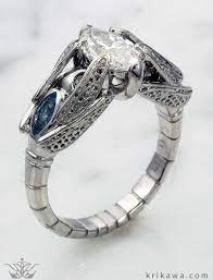 A Truly Unique Nature Engagement Ring The Dragonfly Engagement Ring Features Sparkling Nature Engagement Ring Vintage Engagement Rings Unique Engagement Rings