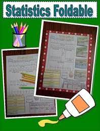 Statistics Foldable Math Foldables Math Notebook Math Models