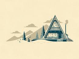 Cascade Art Print Cabin Art Art Prints Wall Art Prints