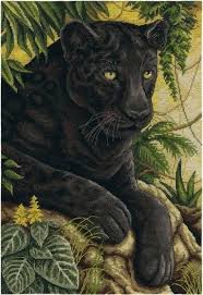 Black Velvet Of The Jungle Cross Stitch Kit Cross Stitch Russian Cross Stitch Cross Stitch Embroidery