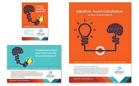 Application Software Developer Flyer Ad Template Template Design Software Development Brochure Design Template