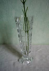 Lead Crystal Soliflore Vase Cristal D Arques Made In Etsy In 2021 Lead Crystal Square Vase Vase