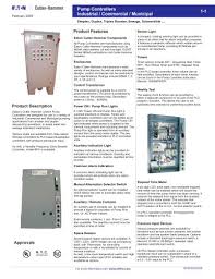 Booster Pump Controllers Cutler Hammer Pdf Catalogs