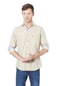 Allen Solly Shirts Allen Solly Beige Shirt For Men At Allensolly Com