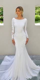 30 Fall Wedding Dresses With Charm Wedding Forward In 2020 Modest Wedding Dresses With Sleeves Modest Wedding Dresses Wedding Dress Sleeves