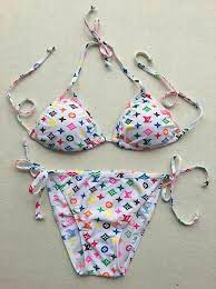 Pin By Quintaesha Johnson On Navaeyah Pool Party Strapless Swimsuit Lv Bikini Swimsuits Outfits