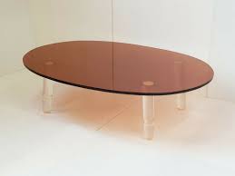 Elle est en très bon. Magnificent 1970 Vintage Coffee Table In Smoked Transparent 70s Plexiglas Vinterior