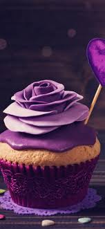 purple rose cream love hearts