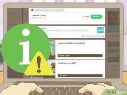 حجز تذكرة طيران Wikihow