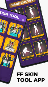 Here, you can get character skins as. Fff Ff Skin Tool Elite Pass Bundles Emote Skin Download Apk Application For Free