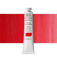 winsor newton artists oil paint 200ml bright red