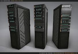 Artstation Sci Fi Server Room Neil Gowland In 2020 Server Room Computer Setup Locker Storage