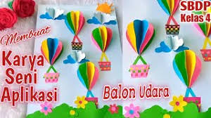 Bentuk burung merupakan bentuk yang sangat cantik dan lumayan rumit dibuat, namun. Membuat Karya Seni Aplikasi Balon Udara Sbdp Kelas 4 Youtube