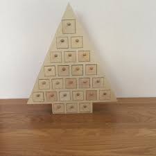 Wooden Advent Calendar Christmas Tree Plain Crafts To Decorate 24 Drawers Wooden Crafts Shapes Boxes