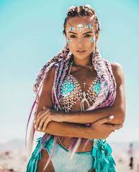 Burnerettes On Instagram Add Some Color To The Playa Yuliabonya By Cptvibes Festival Outfits Rave Festival Looks Burning Man Fashion