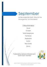 Download September 7 Piece Horn Chart Sheet Music By Earth