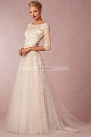 Wholesale Price Of A Line Scoop Court Train 3 4 Length Sleeve Lace Wedding Dresses Uk With Appli Wedding Dress Long Sleeve Wedding Dresses Lace Wedding Dresses