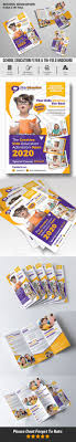 School Education Flyer Trifold A4 Brochure Creative Flyers Education Brochures Trifold Templates