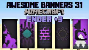 Banner covers with flat geometric pattern. 5 Awesome Minecraft Banner Designs With Tutorial 31 Youtube