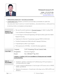 Resume Objective Examples Electrical Engineering Tipss Und Vorlagen