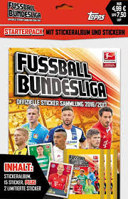 Die bundesliga 2016/17 war die 54. Football Cartophilic Info Exchange Topps Germany Fussball Bundesliga 2016 2017 05 Starter Pack 2le S