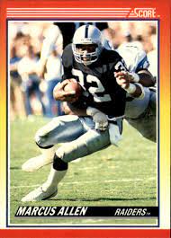 Featuring rookie cards of hall of famers dan marino, john elway, howie long, eric dickerson and others. 1990 Score 230 Marcus Allen Nm Mt