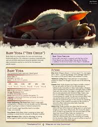 Baby Yoda The Beloved Infant Sent To Win Over Hearts And Even Act As Your W Dungeons And Dragons Memes D D Dungeons And Dragons Dungeons And Dragons Homebrew
