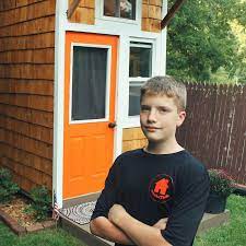 13 Year Old Builds His Own Tiny House In Backyard Tiny House 13 Year Old Boys Build Your Own House