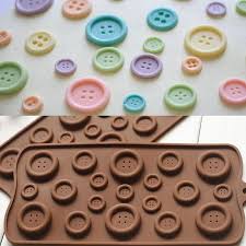 1x Diy Button Shaped Chocolate Fondant Mold Silicone Mould Cake Decor Tool Cute Diy Cake Decorating Cake Molds Silicone Fondant Silicone Molds