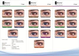 affaires color contact lenses chart colored contacts