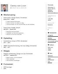 Automonteur Cv Voorbeeld 2018 Download Nu Sollicitatiecursus Com