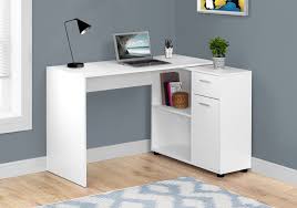 Find this pin and more on studios and storage by pati sievert. White Compact Shaped Office Desk House N Decor