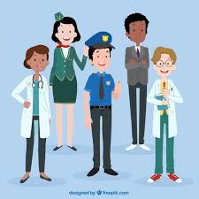 Download Set Of Happy People With Different Jobs For Free In 2020 Happy People Vector Free Happy Labor Day