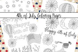 Free Printable Fourth Of July Coloring Pages 4 Designs