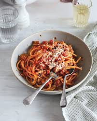 Vegan Spaghetti Bolognese Delicious Magazine Recipe In 2021 Quick Pasta Recipes Vegan Spaghetti Vegan Bolognese