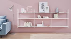 White Wall Shelves High Gloss Satin Finished Regalraum