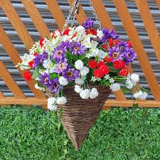 We did not find results for: Purple Red And White 12 Hanging Cone Basket Artificial Flower With Ivy