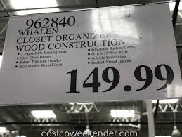 Maximum costco shop card value per order is $1,500. Whalen Closet Organizer Costco Weekender