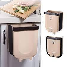 Put your foot down on trash with this handsfree solution. Buy Foldable Trash Bin Hanging Waste Bin Under Kitchen Sink Wall Trash Can Plastic Wastebasket Over Cabinet Door With Top Ring To Fix Garbage Bag Gray Online In Turkey B081dgdngp