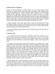 Nah, pencemaran lingkungan alam sekitar (lingkungan hidup) termasuk salah satu tantangan yang dihadapi indonesia dimasa kini. Tugas Iad Artikel Pencemaran Lingkungan Hidup
