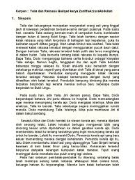 Kerana binjah telah menculik anak kepada raksasa qadqad. Cerpen Talia