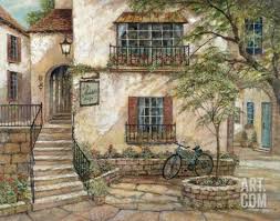 La Maison Du Vin Art Print Ruane Manning Art Com Ruane Manning Home Art Pictures To Paint