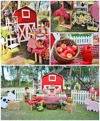 Chic Barnyard Birthday Party Farm Animals Birthday Party Farm Themed Birthday Party Barnyard Birthday Party