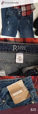 R1893 Straight Leg Mid Rise Distressed Jeans Who Doesnt