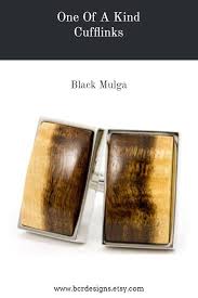 Black Mulga Burl Wood Cufflinks For Men One Of A Kind Silver Etsy Cufflinks Wedding Wood Cuff Burled Wood